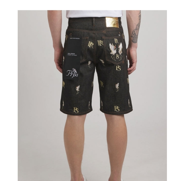 Men's PRPS Challenger size36 Straight Leg Denim Shorts Indigo NWT